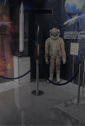 Наши столбики в музее космонавтики