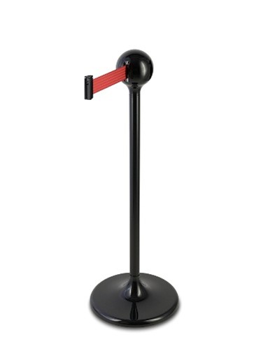 Стойка с лентой 3 метра SPHEREBARRIER BLACK/red