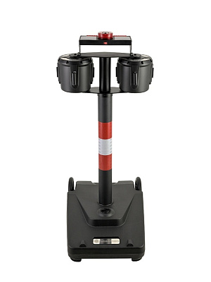 Стойка с двумя лентами 20 метров AeroBarrier-2 BLACK red/white - Изображение 2