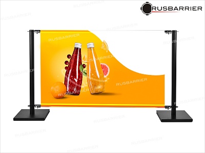 Стойки с баннером выставочные BBS – 36503 Black