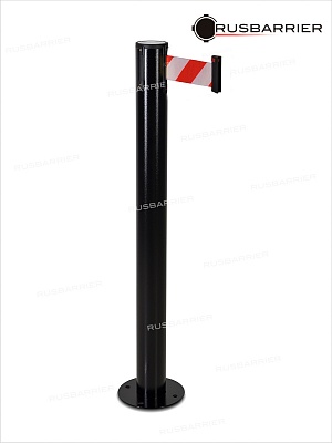 Стойка с лентой 3 метра BSLN -306333 Black white/red