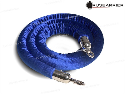 Перемычка бархатная 1,5 метра KBP-0015 blue